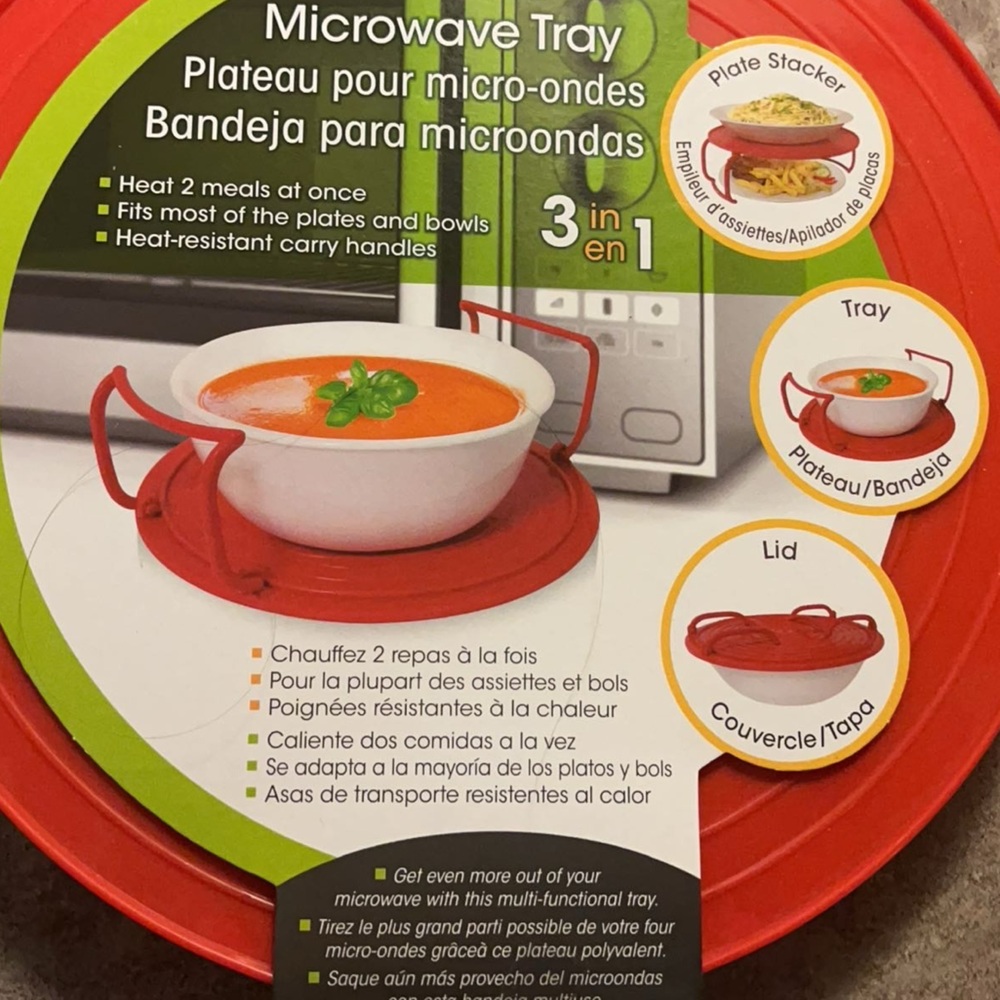 NWT Luciano Gourmet 3-in-1 Microwave Tray